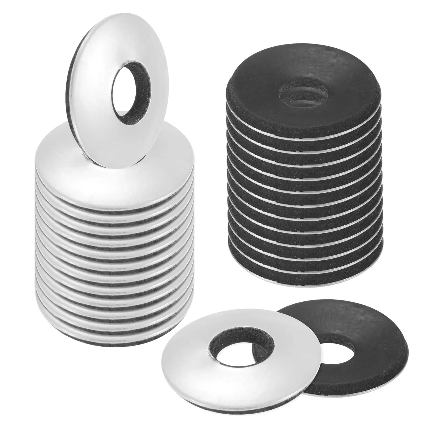 #10 EPDM Bonded Sealing Washer 18-8 SS Stainless Steel-100 Pack