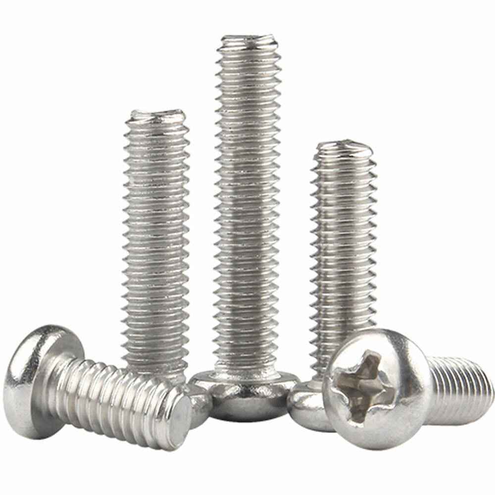 1/4-20X5 Phillips Pan Head M/S 18-8 SS-10 Pack