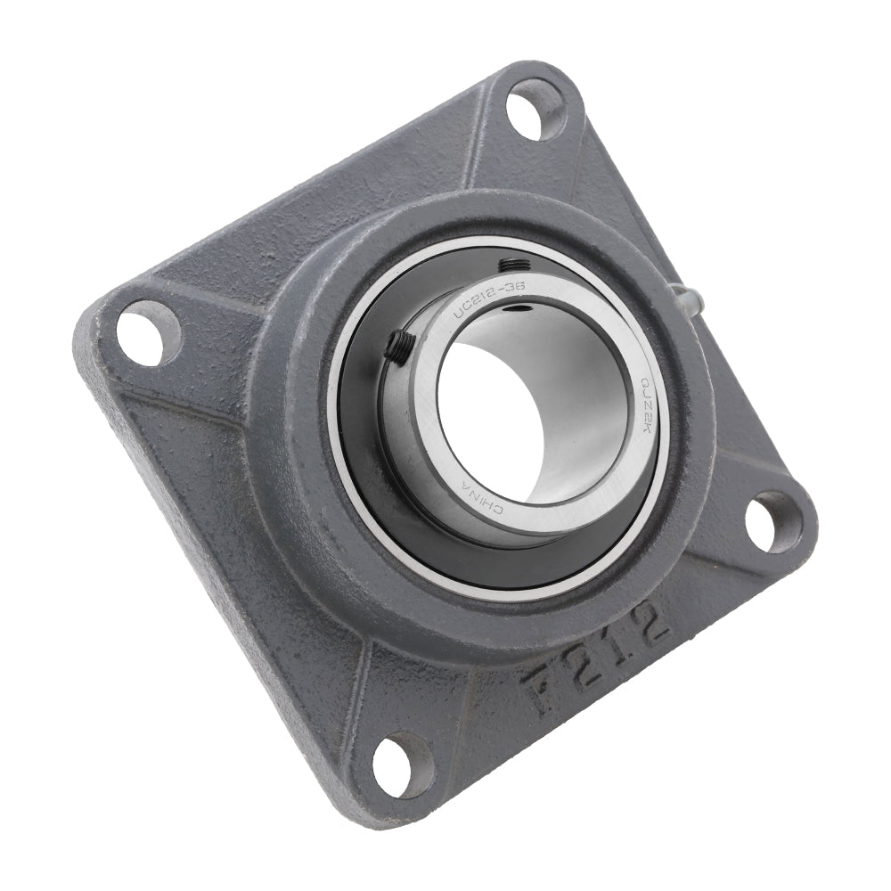 UCF212-36, 4-Bolt Flange Mounted Ball Bearing, 2.25" Bore (ID), Insert Bearing: UC212-36, Housing: F204
