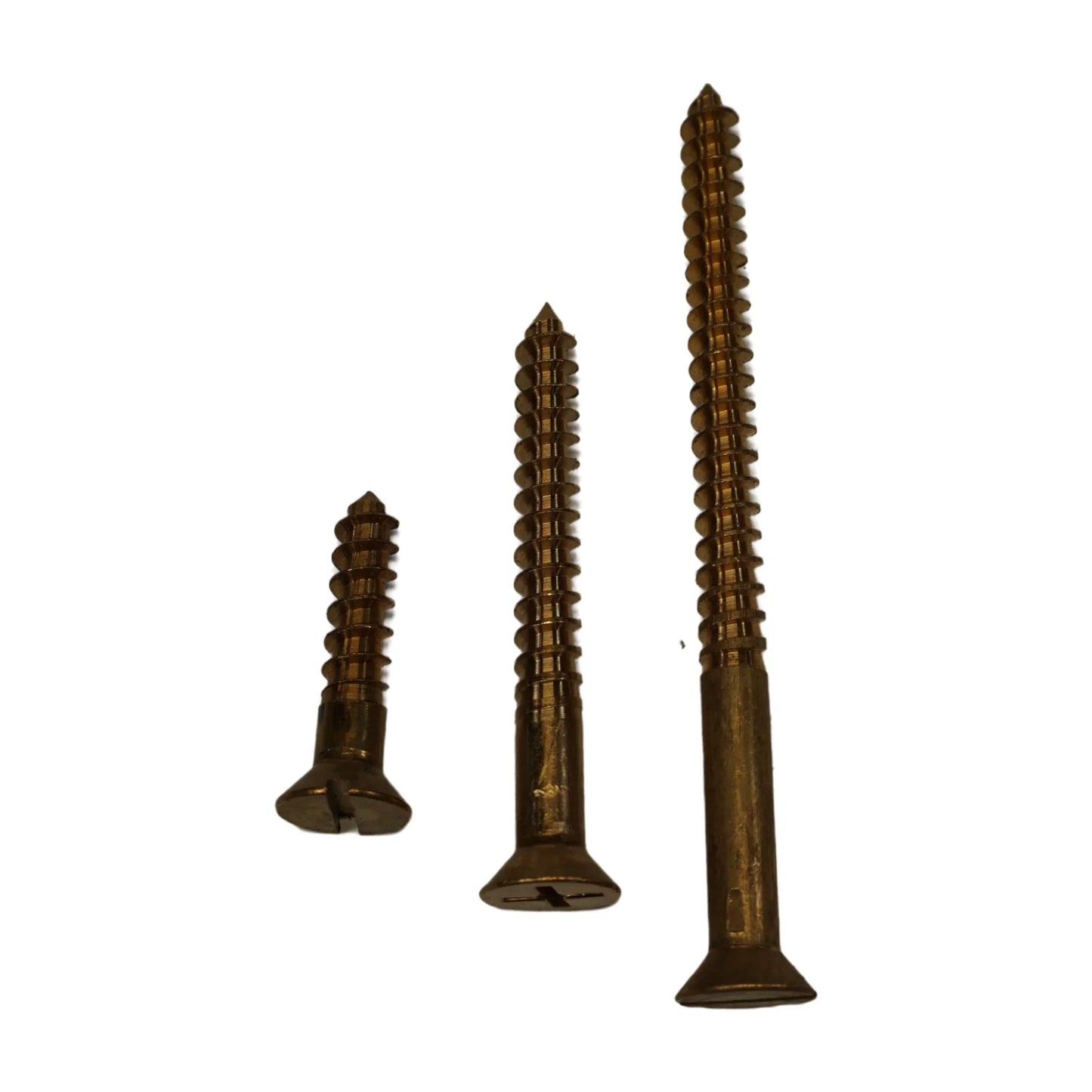 #8X1 Slotted Flat Head Wood Screw-Silicon Bronze-100 Pack