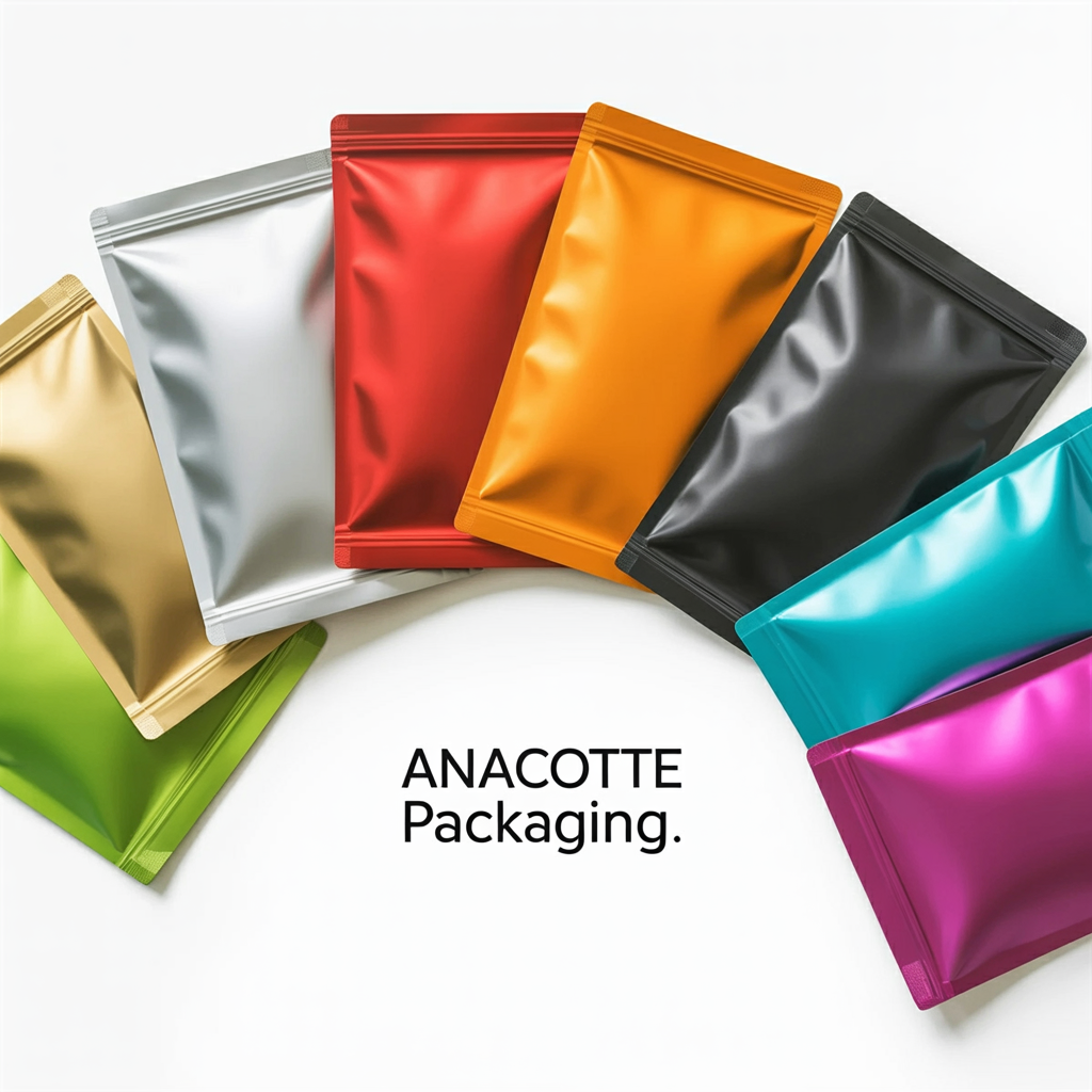 100pcs Matte Aluminum Foil Flat Barrier Pouches –