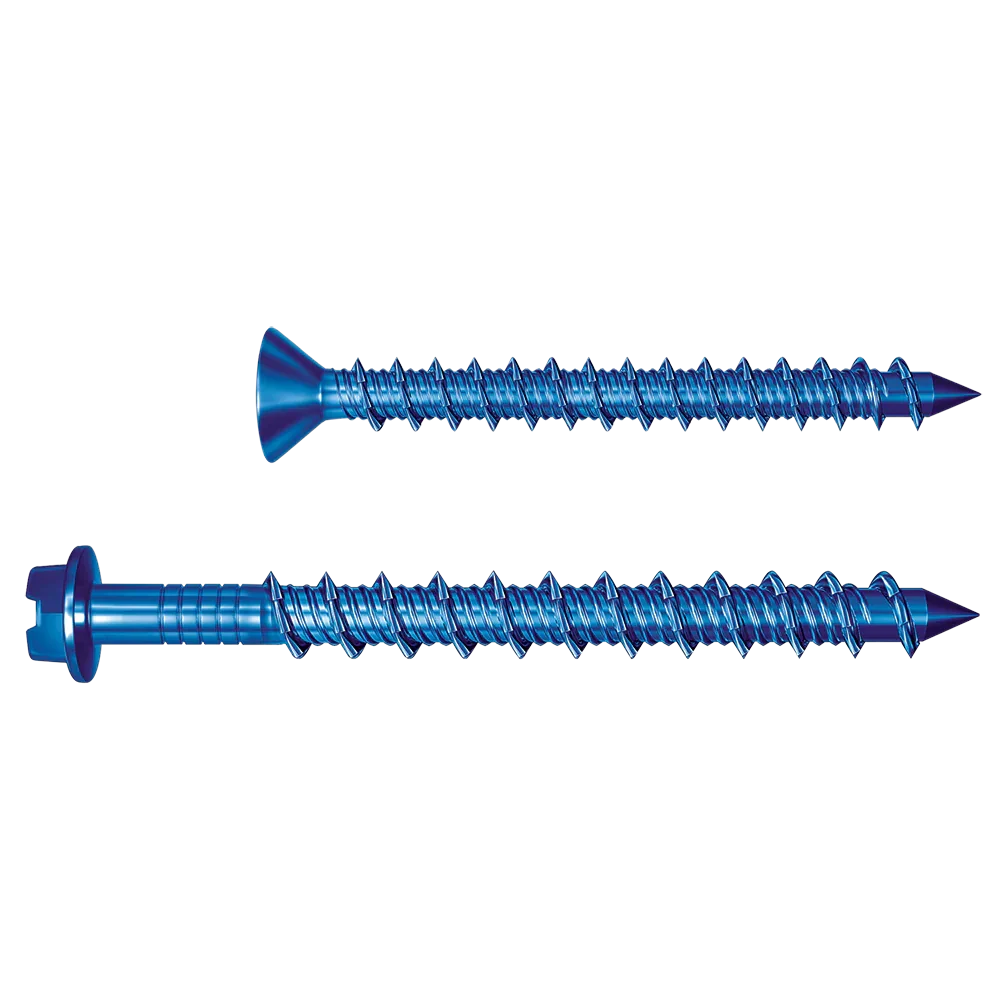 Tapcon® 1/4X2-1/4 Star Drive Flat Head Concrete Screw (Blue Climaseal®)--500 Pack