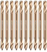 3/16 M35 Cobalt Double-Ended Drill Bit — 135° Split Point-10 Pack