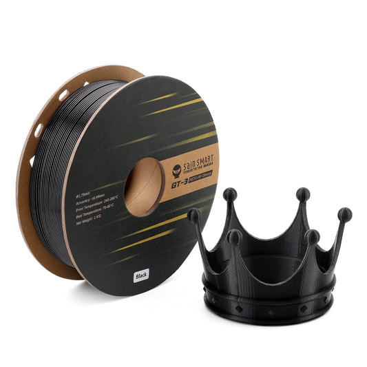 GT-3 High Speed PETG Filament, Glossy, 1.75mm, +/-0.04mm, 1KG, Black White Transparent