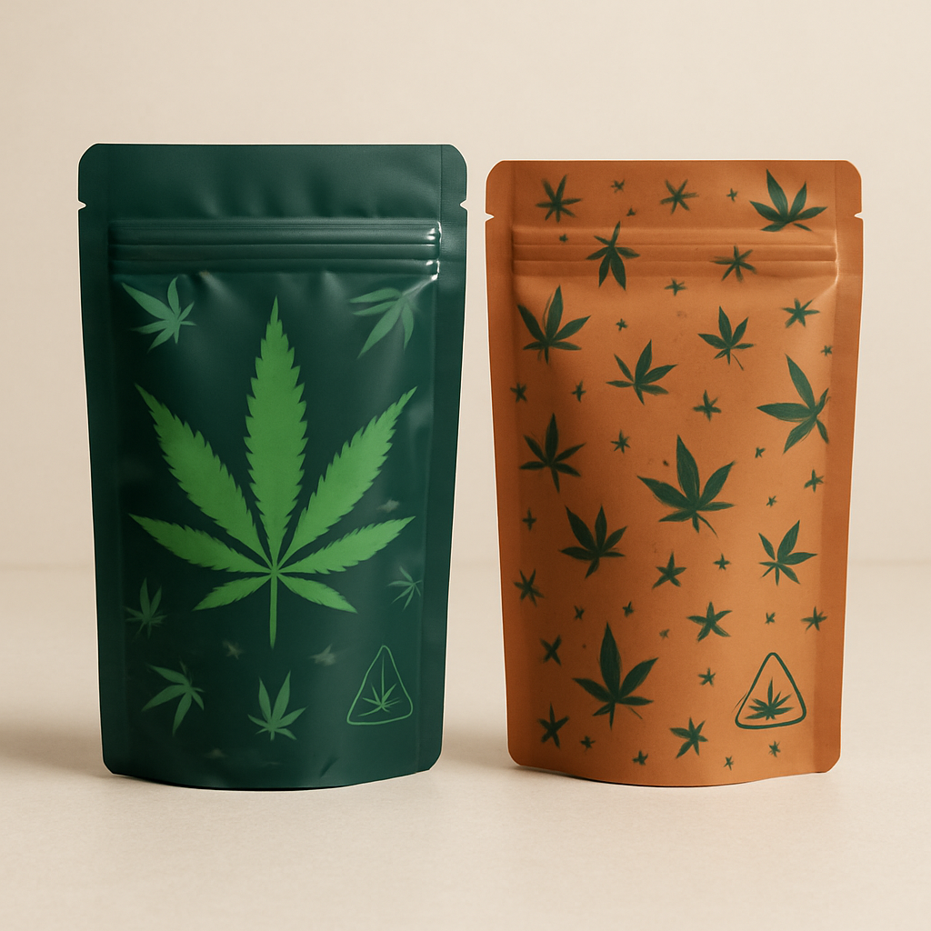 Custom Cannabis Stand Up Pouches - Smell-Proof and Compliant