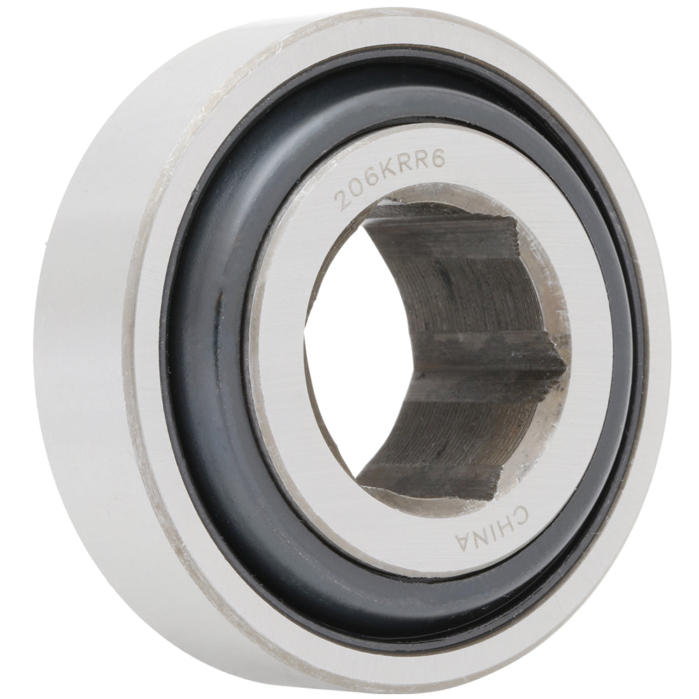 206KRR6 - Agricultural Bearing, 1.001 in Bore (ID) - Hex Bore