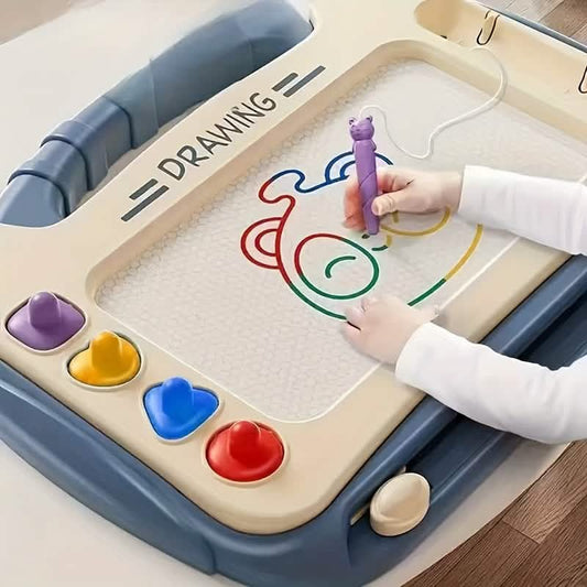 Magnetic 3-in-1 Drawing Board Toy, Draw, Write, Erase & Repeat