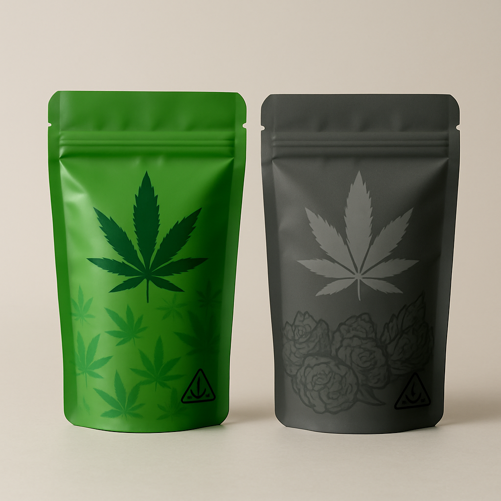 Custom Cannabis Stand Up Pouches - Smell-Proof and Compliant