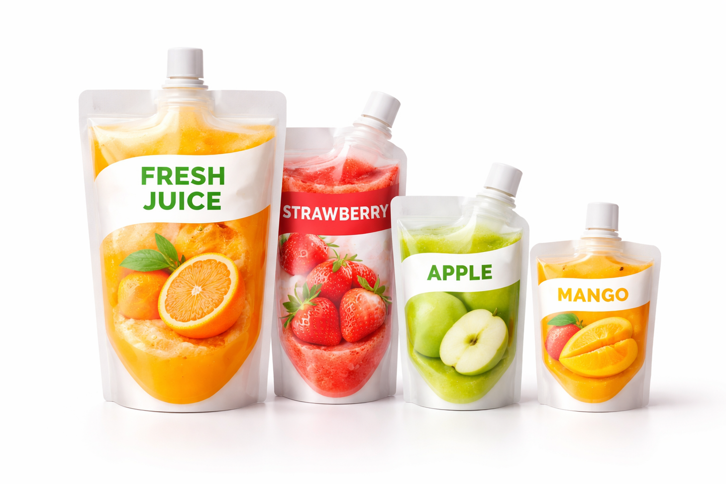 Custom Juice Pouch Packaging | Spout Pouches for Liquid
