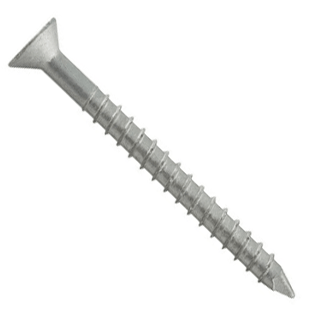 DeWalt 3/16X2-1/4 Phillips Flat Head Crete Flex 410 Stainless Concrete Screws 100 Pack