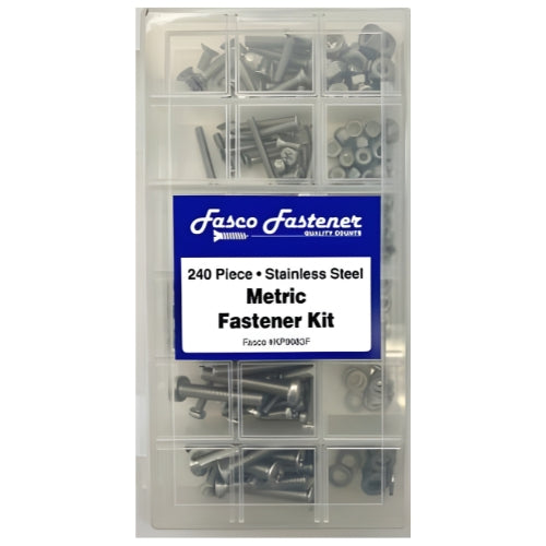 Fasco SS Metric Fastener Kit 240 Piece-Stainless Steel