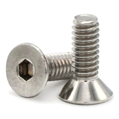 10-24X3/4 FLAT SOCKET CAP SCREW  18-8 SS-100 Pack
