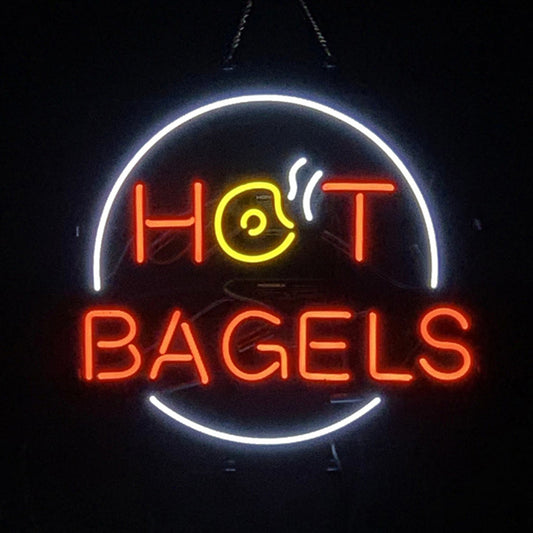 Hot Bagels Neon Signs Light