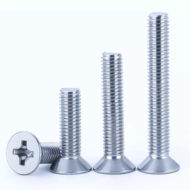 1/4-20X5 Phillips Flat Head M/S 18-8 SS-Stainless Steel-10 Pack