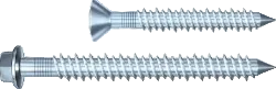 Tapcon® 1/4X3-1/4 Flat Head Concrete Screw 410 Stainless Steel (Silver Climashield™)-500 Pack
