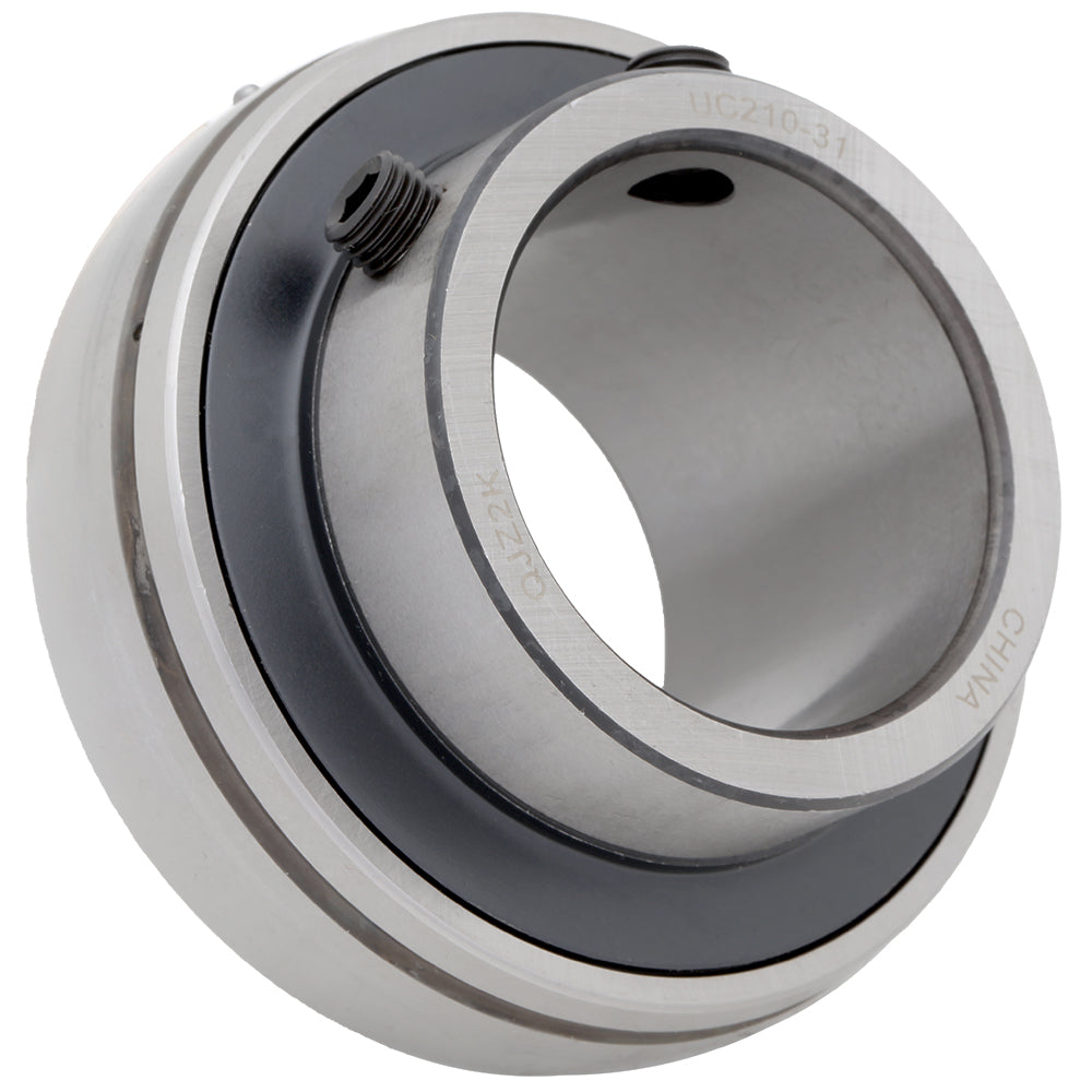 UC210-31 - Insert Bearing, 1.938" Bore (ID), Locking Set Screw