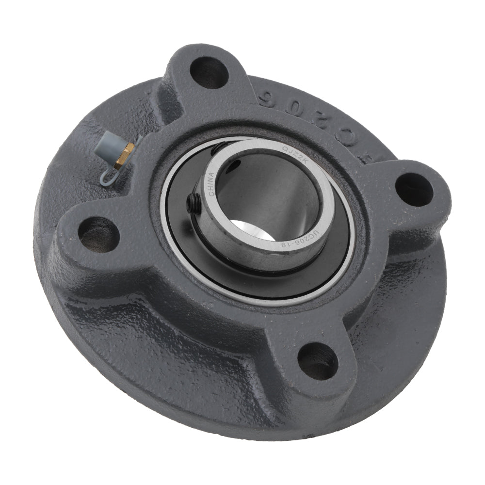 UCFC206-19, 4-Bolt Flange Mounted Ball Bearing, 1.188"Bore (ID), Insert Bearing: UC206-19, Housing: FC206