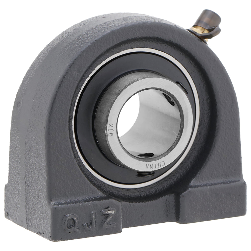 UCTB209 - Tapped Based Pillow Block Mounted Bearing Unit, 1.772" Bore (ID), Insert Bearing: UC209, Housing: TB209