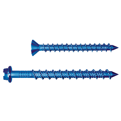 Tapcon® 3/16X1-1/4 Star Drive Flat Head  Concrete Screw (Blue Climaseal®)-500 Pack