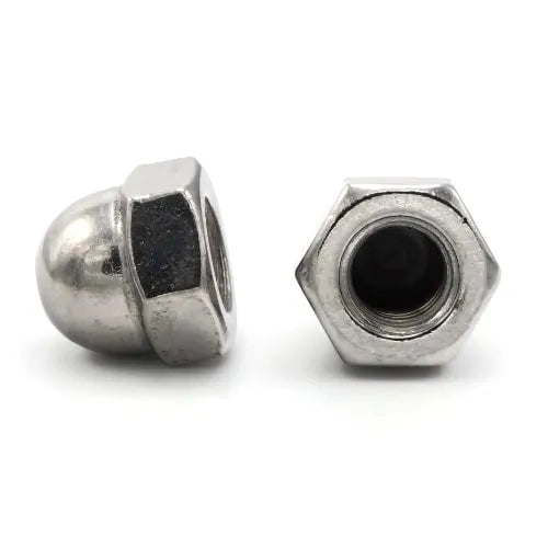 1/4-20 Cap (ACORN) Nut 18-8 SS- Stainless Steel-100 Pack
