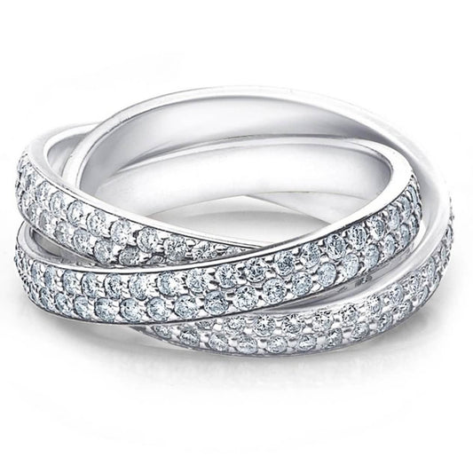 Crystal Rolling Eternity Ring