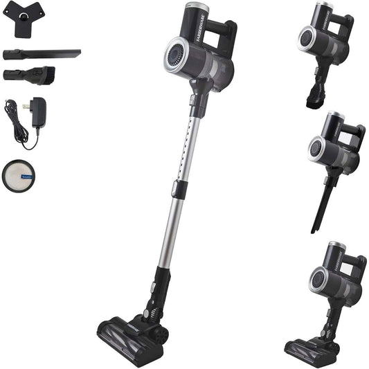Farberware Cordless Pro Stick Vacuum Cleaner, Powerful Suction with 2 Speeds for Carpet and Hard Floors, Converts to Handheld Vacuum