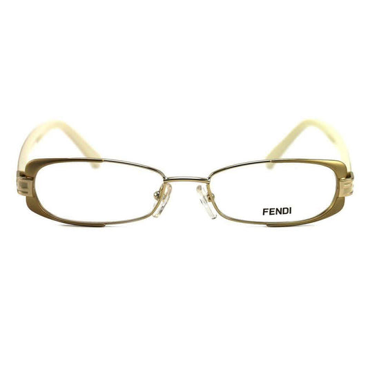 Fendi Women's Eyeglasses F943 714 Gold/Beige 49 16 135 Full Rim Oval