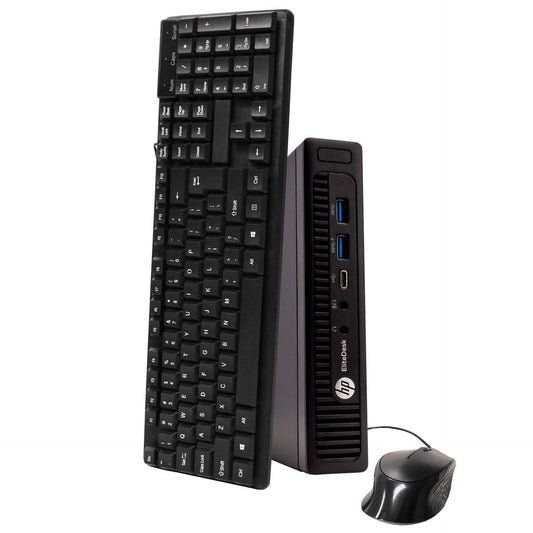 HP EliteDesk 800G14 Tiny Form Factor Computer PC - Windows 10 Professional 64 bit (Refurbished)