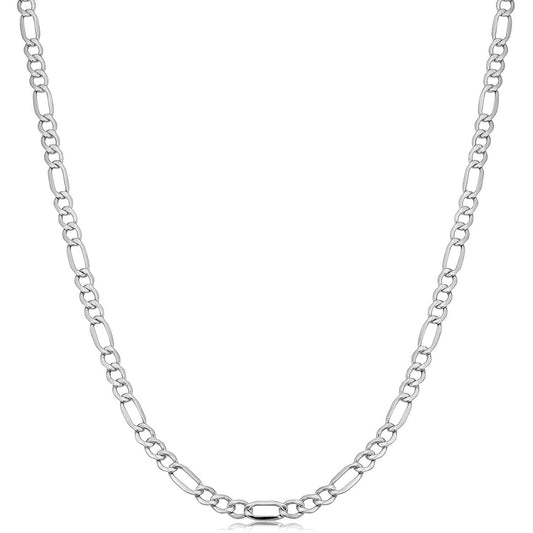 Italian Sterling Silver 3.5MM Figaro Chain