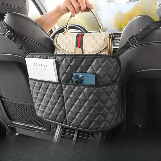 Large Capacity Car Seat Back Organizer with Storage Bag