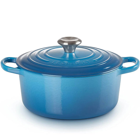 Le Creuset Enameled Cast Iron Signature Round Dutch Oven, 7.25 qt., Marseille