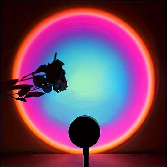 LED Projection Sunset Rainbow Lamp