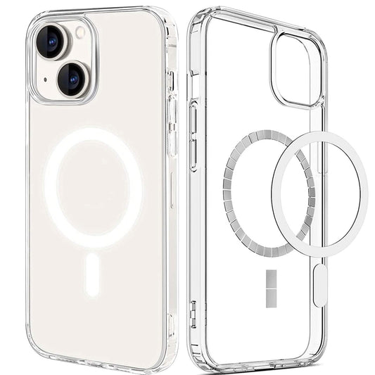 Magnetic Clear Phone Case Shockproof  Transparent Phone Cover