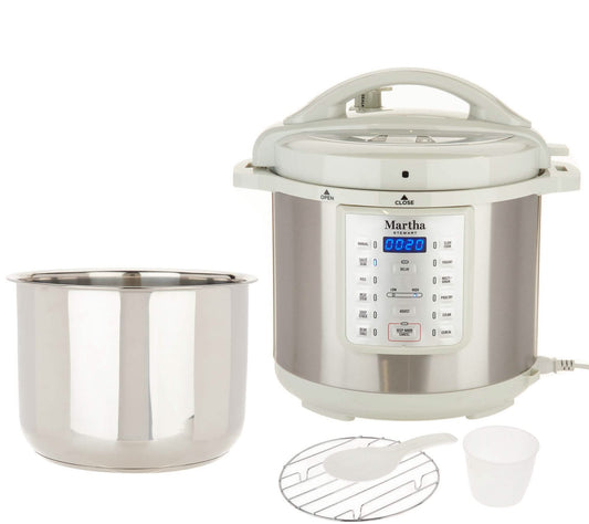 Martha Stewart 8-qt 7-in-1 Digital Stainless Steel Pressure Cooker