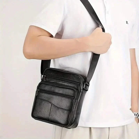Men's and Woman's Genuine Leather Satchel Crossbody Bag