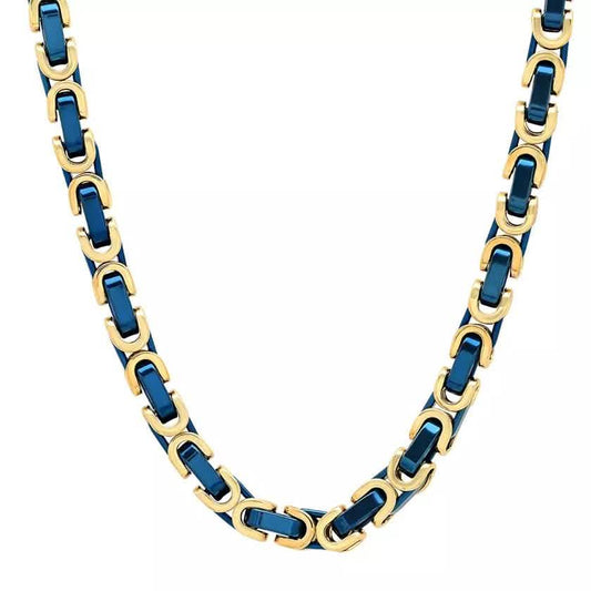 Men's Stainless Steel 24" Byzantine Necklace Chain
