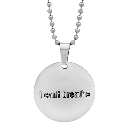 Men's Stainless Steel Detailed Pendant Necklace