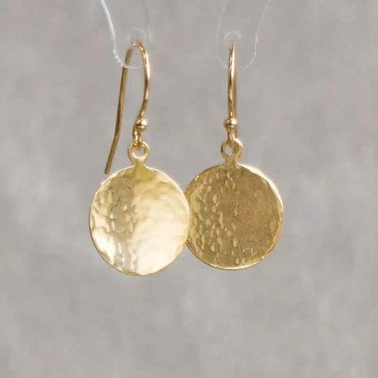 Minimalist Concave and Convex Small Round Earrings
