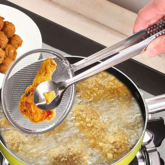 Multi-Functional Stainless Steel Clamp Strainer Filter Spoon