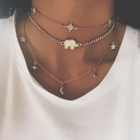 Multi-layer Necklace Clavicle Chain
