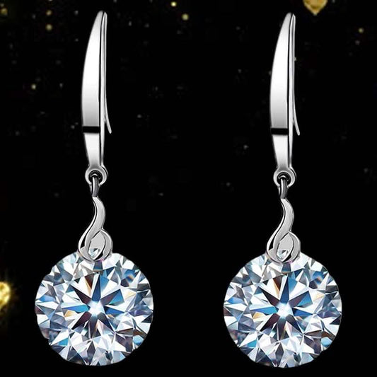 Naked Drill Swarovski Crystal Hook Earrings