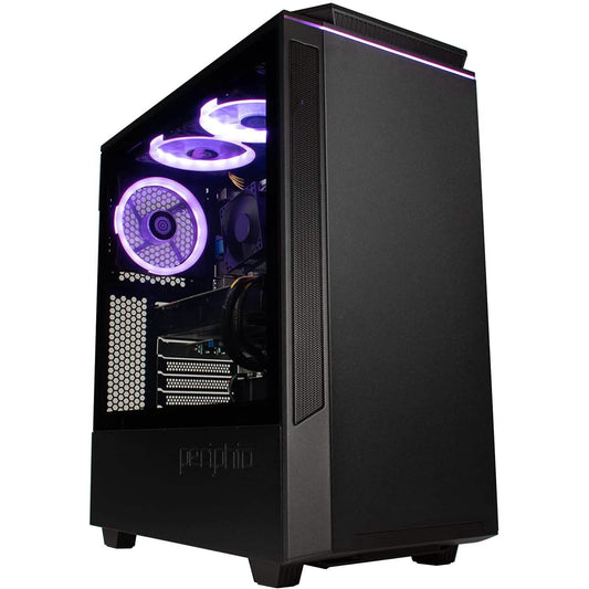 Periphio Ghoul Prebuilt Gaming PC Computer Tower 16GB RAM 120GB SSD + 500GB HDD (Refurbished)