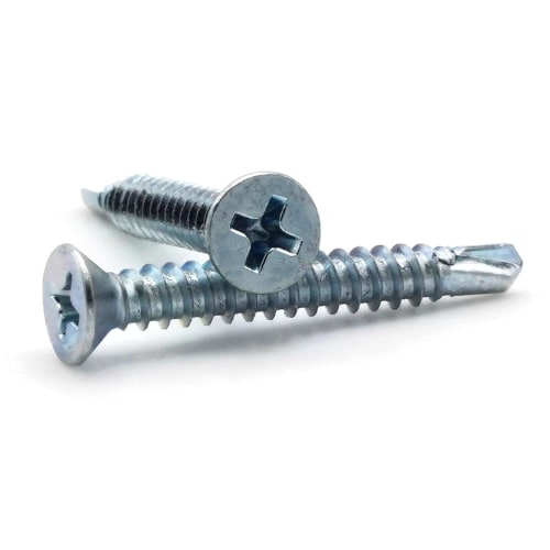 #10X1-1/2 Phillips Flat Head TEK Screw 410 Stainless Steel-100 Pack