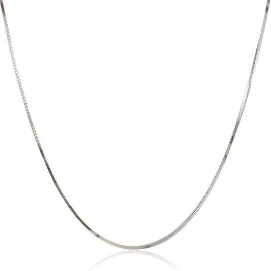 Pori Jewelers .925 Sterling Silver .7MM Magic 8 Sided Italian Snake Chain