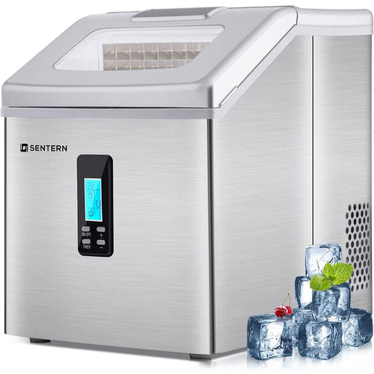 Portable Countertop Clear Ice Maker Stainless Steel Ice Maker