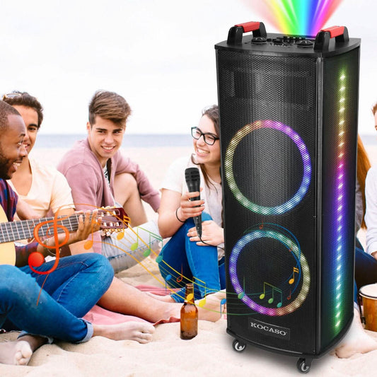 Portable Wireless Party Speaker Colorful Lights DJ PA System