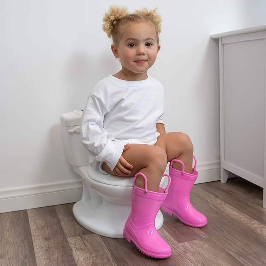 Potty Training Seat Toilet Chair for Toddler with Removable Bowl and Wipe Dispenser