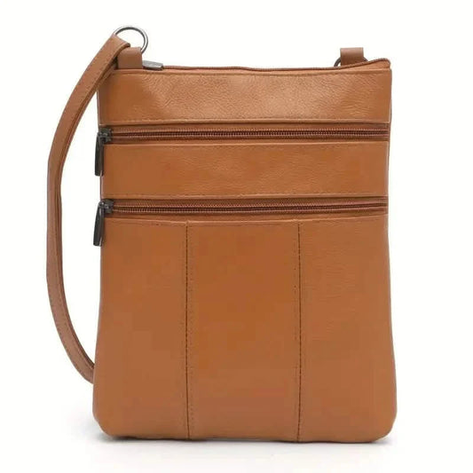 Premium Leather Organizer Purse Women's Handbag Travel Bag